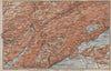 NORTH WEST JURA. Neuchâtel La Chaux de Fonds Neuveville. Topo-map 1913 old