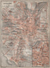 LAUSANNE. town city stadtplan. Switzerland Suisse Schweiz carte karte 1913 map