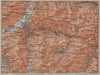 COIRE/CHUR SCHANFIGG AROSA ENVIRONS. Davos Klosters Lenzheide Trimnns 1913 map