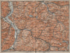 BAD RAGAZ PRÄTIGAU MONTAFON ENVIRONS. Wangs Rätikon Bludenz Maienfeld 1913 map
