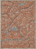 ENGADINE/VAL TELLINA. Davos Arosa Sils Bormio Livigno Sondrio Chur 1913 map