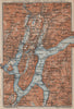 LUGANO ENVIRONS. Lake Lago di. Topo-map. Switzerland Suisse Schweiz 1913