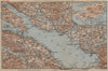 LAKE CONSTANCE inset LINDAU. Konstanz St Gallen Bregenz. Topo-map 1920 old