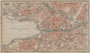 ZÜRICH. Zurich. town city stadtplan. Switzerland Suisse Schweiz 1920 old map