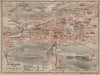 ST. GALLEN. town city stadtplan. Switzerland Suisse Schweiz. BAEDEKER 1920 map