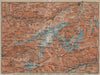 TÖDI DISTRICT. Glarus Alps Linththal Bifertenstock Claridenstock 1920 old map
