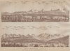 PANORAMA vom/from BERN/Berne. Blumisalp Eiger Jungfrau Gletscherhorn 1920 map