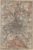 BERN BERNE ENVIRONS. Switzerland Suisse Schweiz carte karte. BAEDEKER 1920 map