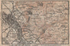 THUN ENVIRONS. Goldiwyl. Switzerland Suisse Schweiz carte karte 1920 map