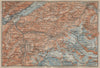 GRINDELWALD environs. Wengen Mürren Jungfrau Wetterhorn Interlaken 1920 map