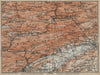 BERNESE JURA. Solothurn Biel/Bienne Rebeuvelier Tavannes. Topo-map 1920