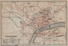SOLEURE / SOLOTHURN. town city stadtplan. Switzerland Suisse Schweiz 1920 map