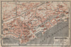 NEUCHÂTEL / NEUENBURG. town city plan. Switzerland Suisse Schweiz 1920 old map