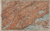 NORTH WEST JURA. Neuchâtel La Chaux de Fonds Neuveville. Topo-map 1920 old