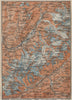 CHAMONIX & MONT BLANC MASSIF. Argentière Les Houches Courmayeur carte 1920 map