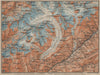 ALETSCHHORN DISTRICT. Fiesch Mörel Jungfrau Nesthorn Grengiols 1920 old map