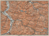 BAD RAGAZ PRÄTIGAU MONTAFON ENVIRONS. Wangs Rätikon Bludenz Maienfeld 1920 map