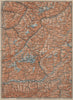 ENGADINE/VAL TELLINA. Davos Arosa Sils Bormio Livigno Sondrio Chur 1920 map