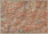 LUGNETZTAL SURSELVA. Valserrhein Furketlihorn Hinterrhein Splügen 1920 old map