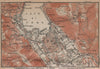 COMO ENVIRONS. Brunate San Giorgio. Italy mappa. BAEDEKER 1920 old antique