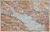 LAKE CONSTANCE inset LINDAU. Konstanz St Gallen Bregenz. Topo-map 1922 old