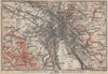 ZÜRICH ENVIRONS. Zurich. Switzerland Suisse Schweiz carte karte 1922 old map