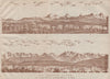 PANORAMA vom/from BERN/Berne. Blumisalp Eiger Jungfrau Gletscherhorn 1922 map
