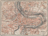 BERN BERNE. town city stadtplan. Switzerland Suisse Schweiz. BAEDEKER 1922 map