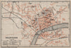 SOLEURE / SOLOTHURN. town city stadtplan. Switzerland Suisse Schweiz 1922 map