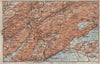 NORTH WEST JURA. Neuchâtel La Chaux de Fonds Neuveville. Topo-map 1922 old