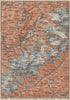CHAMONIX & MONT BLANC MASSIF. Argentière Les Houches Courmayeur carte 1922 map
