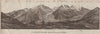 PANORAMA. MONT BLANC MASSIF from FLEGÈRE 1806m. Chamonix. Haute-Savoie 1922 map