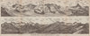 GORNERGRAT PANORAMA. Zermatt Monte Rosa Breithorn Matterhorn Mischabel 1922 map