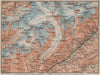 ALETSCHHORN DISTRICT. Fiesch Mörel Jungfrau Nesthorn Grengiols 1922 old map