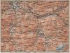 ALBULA ALPS. Thusis Tiefenkastel Savognin Piz Ela/d'Err/Calderas Salux 1922 map