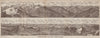 PIZ LANGUARD PANORAMA. Bernina Roseg Monte Rosa Mont Blanc Cristallo 1922 map