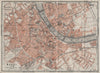 BÂLE BASEL. Basle. town city stadtplan. Switzerland Suisse Schweiz 1928 map
