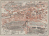 ST. GALLEN. town city stadtplan. Switzerland Suisse Schweiz. BAEDEKER 1928 map