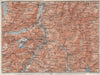 GLARUS area. Braunwald Bächistock Netstall Mollis Näfels Elm. Topo-map 1928