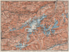 TÖDI DISTRICT. Glarus Alps Linththal Bifertenstock Claridenstock 1928 old map