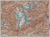 URNER/URI ALPS. Trift district. Andermatt Innertkirchen Dammastock 1928 map