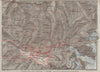 GRINDELWALD area. Wetterhorn Faulhorn Krinnehorn. Topo-map. Schweiz 1928