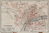 SOLEURE / SOLOTHURN. town city stadtplan. Switzerland Suisse Schweiz 1928 map