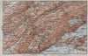 NORTH WEST JURA. Neuchâtel La Chaux de Fonds Neuveville. Topo-map 1928 old