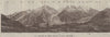 PANORAMA. MONT BLANC MASSIF from FLEGÈRE 1806m. Chamonix. Haute-Savoie 1928 map