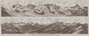 GORNERGRAT PANORAMA. Zermatt Monte Rosa Breithorn Matterhorn Mischabel 1928 map