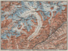 ALETSCHHORN DISTRICT. Fiesch Mörel Jungfrau Nesthorn Grengiols 1928 old map