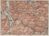 BAD RAGAZ PRÄTIGAU MONTAFON ENVIRONS. Wangs Rätikon Bludenz Maienfeld 1928 map