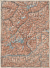 ENGADINE/VAL TELLINA. Davos Arosa Sils Bormio Livigno Sondrio Chur 1928 map