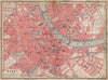 BÂLE BASEL. Basle. town city stadtplan. Switzerland Suisse Schweiz 1938 map